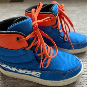 LANGE Podium Boots—Blue and Orange